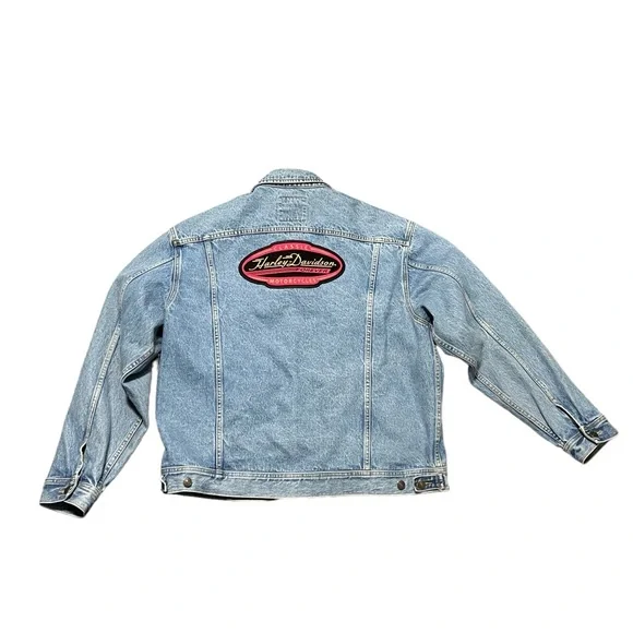 Vintage 90s Harley-Davidson Denim Jacket - Picture 2 of 12